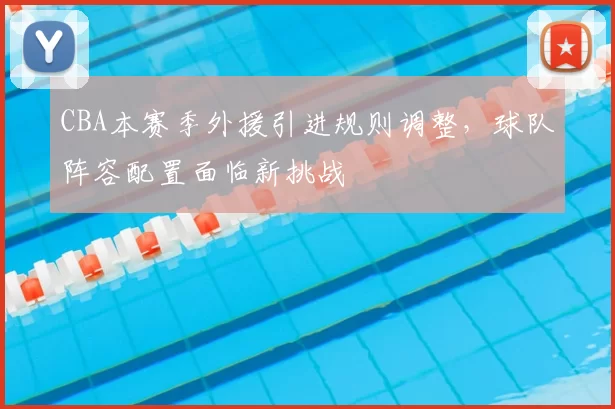 CBA本赛季外援引进规则调整，球队阵容配置面临新挑战