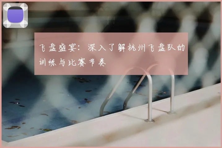 飞盘盛宴：深入了解杭州飞盘队的训练与比赛节奏